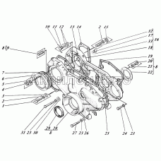 Картер шестерен с крышкой 4405-02с1-04