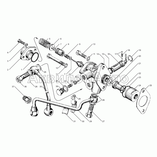 Включатель муфты привода вентилятора (только для запасных частей)