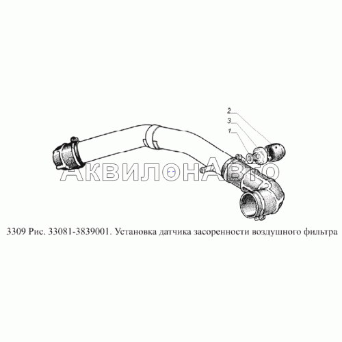 Установка датчика засоренности воздушного фильтра