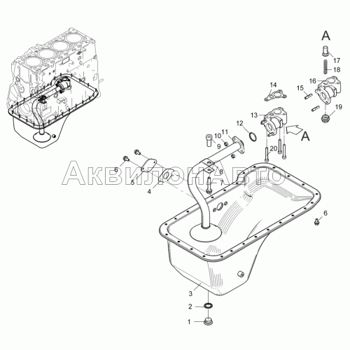 Картер масляный 5344-30-100900-010 Картер масляный 5344-30-100900-010