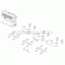 Коллектор выпускной (Двигатель ЯМЗ-53602-10, ЯМЗ-53622-10, ЯМЗ-53642-10)
