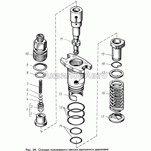 Секция топливного насоса высокого давления