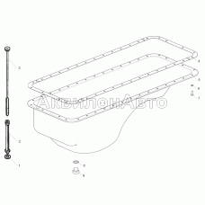 Картер масляный. Устанавливается на двигатели: 7511.10-34, -48, 7512.10-04, 7513.10-04, -05