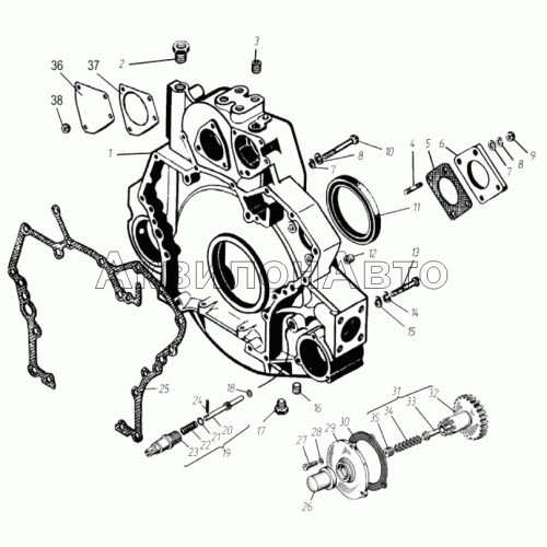 Картер маховика Картер маховика