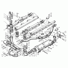 Трубы и термостаты системы охлаждения двигателей ЯМЗ-8501.10