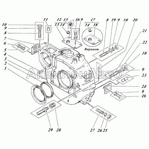 Картер маховика Картер маховика