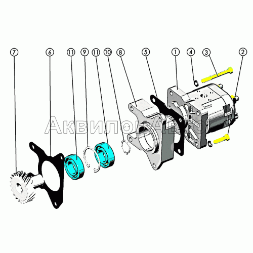 Установка насоса рулевого управления Установка насоса рулевого управления