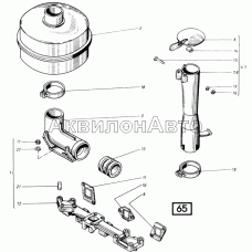 Система выпуска СМД-21, -22, 22А, 23, 23.01, 23.02, 24, 24.01, 24.02