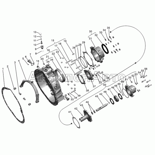 Картер демультипликатора коробки передач Картер демультипликатора коробки передач