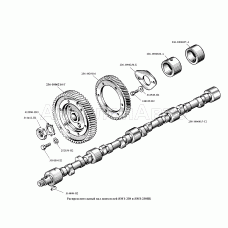 Распределительный вал двигателя ЯМЗ-238 и 238НБ