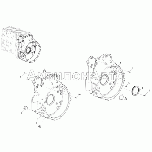 Картер маховика