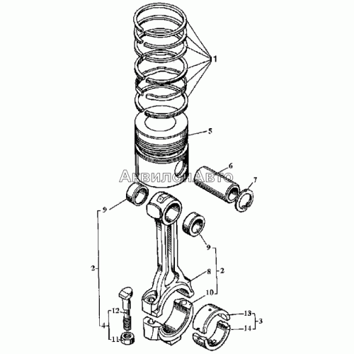 Поршни и шатуны Поршни и шатуны