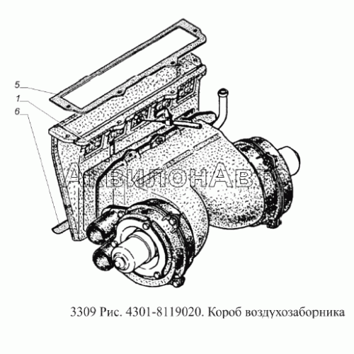 Короб воздухозаборника Короб воздухозаборника