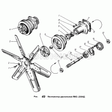 Вентилятор двигателя ЯМЗ-238НД