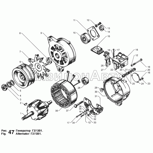 Генератор Г273В1 Генератор Г273В1
