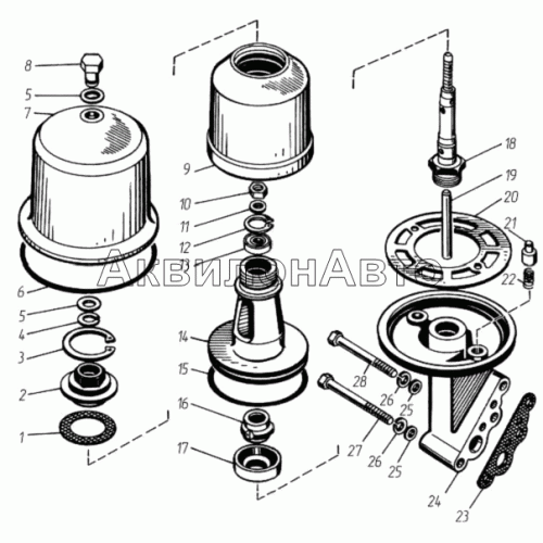 Фильтр центробежной очистки масла