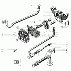 Насос масляный СМД-14НГ,-14БН,-15Н,-19,-20