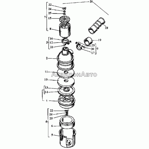 Воздухоочиститель Д37Е-1109012A4-03 Воздухоочиститель Д37Е-1109012A4-03