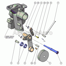Установка натяжителя