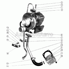 Маслопроводы турбокомпрессора Маслопроводы турбокомпрессора