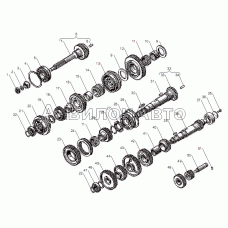 Валы и шестерни КП ЯМЗ-2381