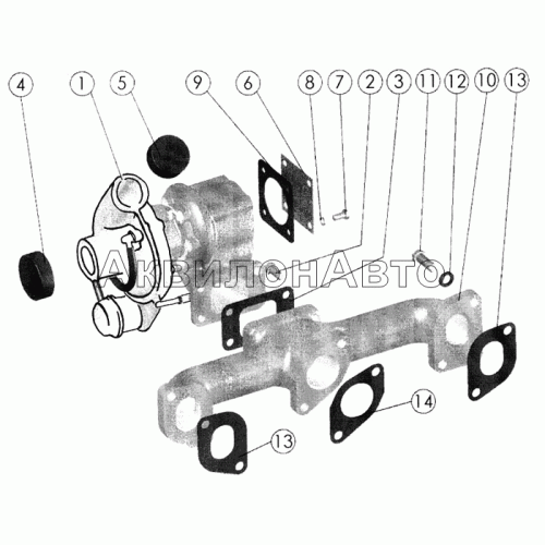 Установка турбокомпрессора Установка турбокомпрессора