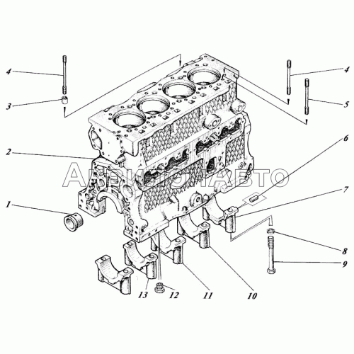 Блок картер 448-01с2 Блок картер 448-01с2