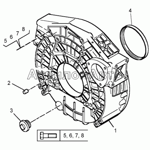 Картер маховика