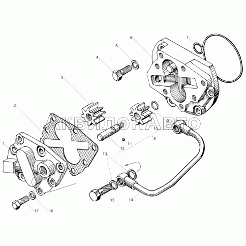 Насос масляный коробки передач