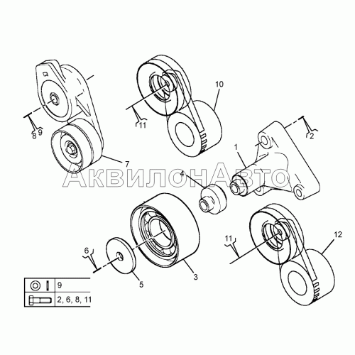 Натяжители ремней