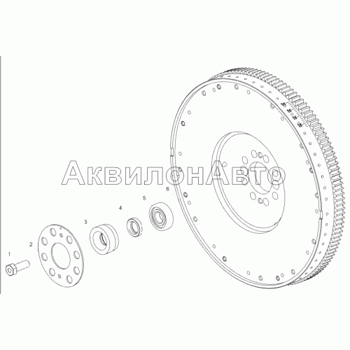 6565.1005114 Установка маховика 6565.1005114 Установка маховика