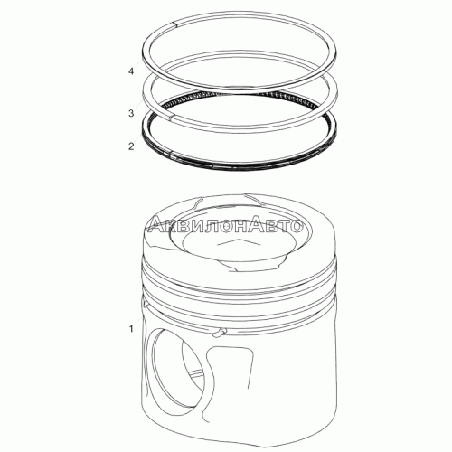 5340.1004013-10 Поршень в сборе