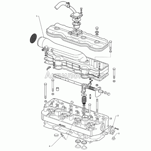 Крышка головки цилиндров. Установка свечи накаливания
