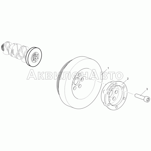 Гаситель коленчатого вала 5340-30-100500-020