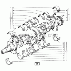 Вал коленчатый СМД-31, -31А, -31.01, 31Б.04