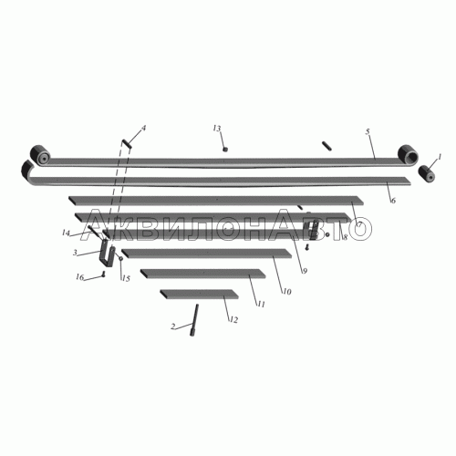 Рессора передняя 4370-2902012-011