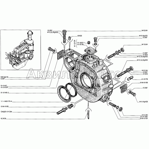 Картер маховика Картер маховика