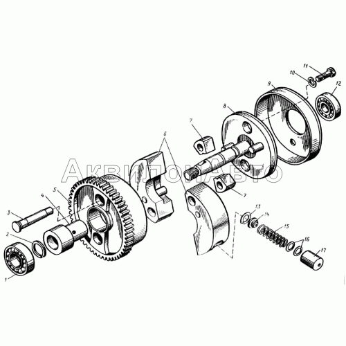 Муфта опережения впрыска топлива
