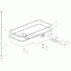 Картер масляный ЯМЗ-236М2-1,-26,-46,-49, ЯМЗ-236Г-6, ЯМ3-236Д-4, ЯМ3-236Д-4