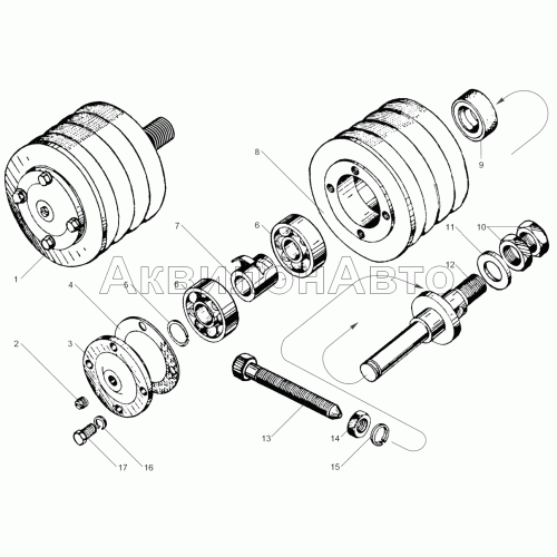 Привод вентилятора ЯМЗ-240БМ2