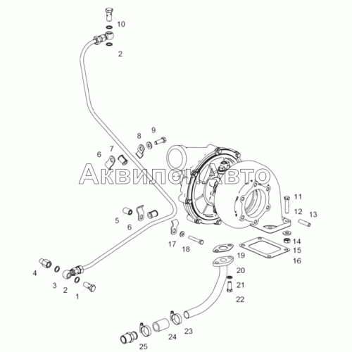 6586.1118001 Установка турбокомпрессора 6586.1118001 Установка турбокомпрессора