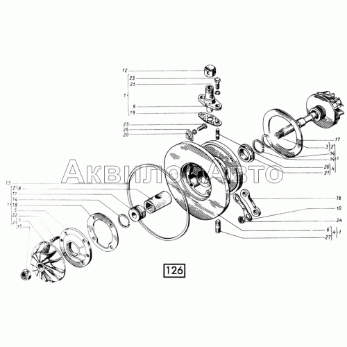 Корпус средний СМД-21, -22, 22А, 23, 23.01, 23.02, 24, 24.01, 24.02