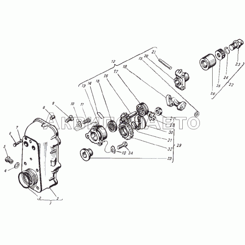 Корпус регулятора частоты вращения Корпус регулятора частоты вращения