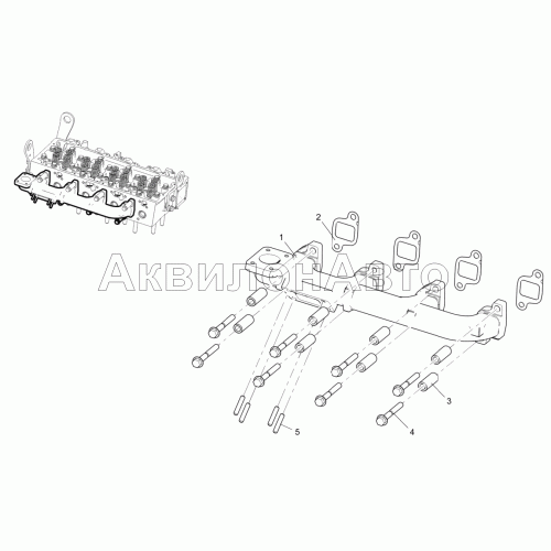 Коллектор выпускной (для двигателя ЯМЗ-5344-10) 5340-30-100800-010