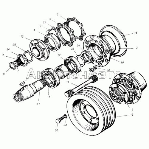 Привод вспомогательных агрегатов