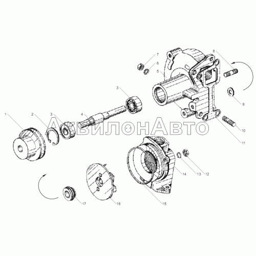 НАСОС ВОДЯНОЙ двигателей ЯМЗ-6562.10, ЯМЗ-6563.10