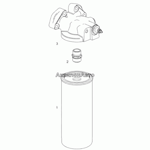 658.1012010 Фильтр масляный в сборе 658.1012010 Фильтр масляный в сборе