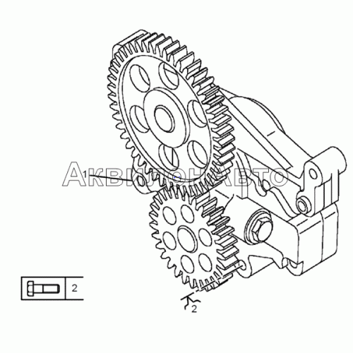 Насос масляный и его привод