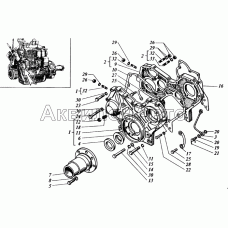 Картер и крышка картера шестерен