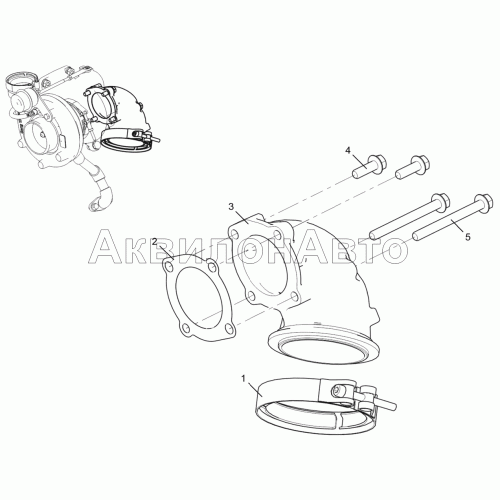 Патрубок выпускной 5362-30-120300-010